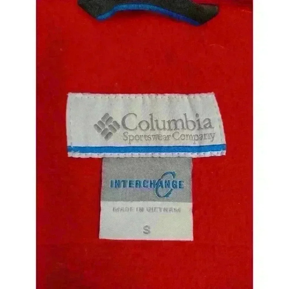 Columbia Interchange Womens Size Small Fleece‎ Sweater Full Zip Red Jacket - Picture 4 of 9